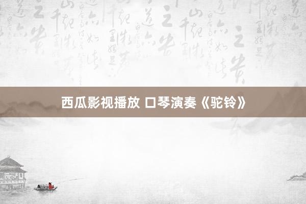 西瓜影视播放 口琴演奏《驼铃》